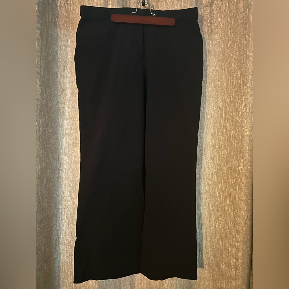 Black Ankle Wide Leg Women's Pants